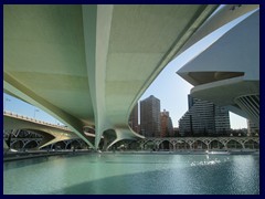 City of Arts and Sciences 132 - Underneath the bridge Pont de Montolivet.